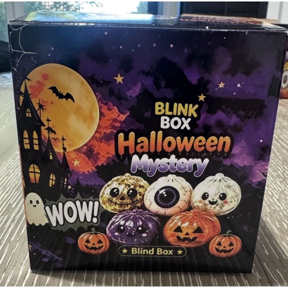 Halloween Mystery Dumpling Squishy Blind Box Pumpkin Eyeball Ghost Fidget NEW
